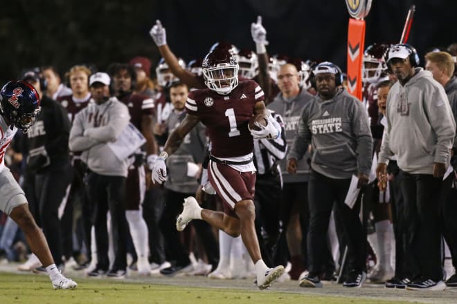 Mississippi State WR Zavion Thomas To Enter The NCAA Transfer Portal ...