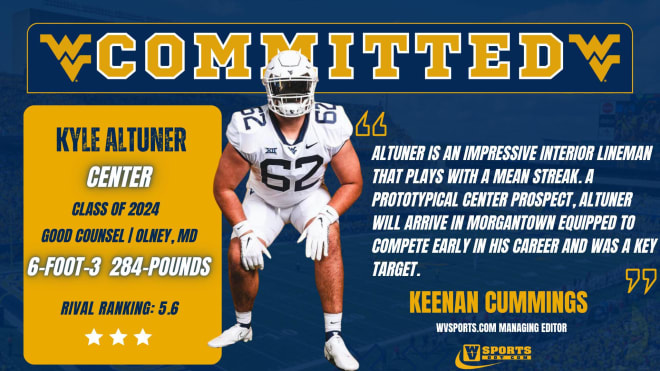 Altuner has committed to the West Virginia Mountaineers football program.