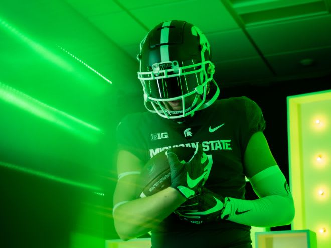 2024 three-star tight end Decker DeGraaf on Michigan State official visit (Photo courtesy of Decker DeGraaf/MSU Football)