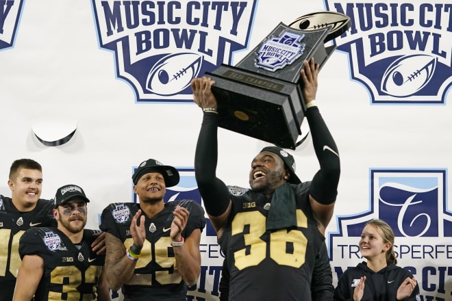 Jaylan Alexander capped his Purdue career by making a career-high 19 tackles in the Music City Bowl.