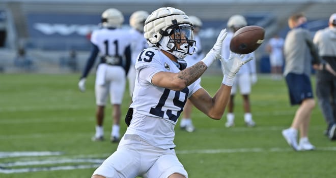 Penn State Nittany Lions redshirt freshman receiver Jaden Dottin in the spring game.