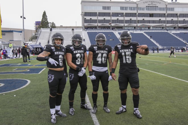 Henry Ikahihifo (15) spent two seasons playing tight end at Nevada. Now he's at a junior college and has made the transition to defense where he has shined so far.