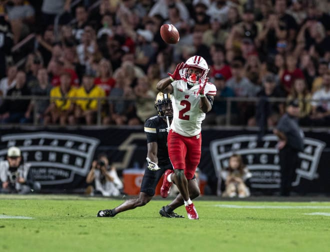 Wisconsin cornerback Ricardo Hallman.