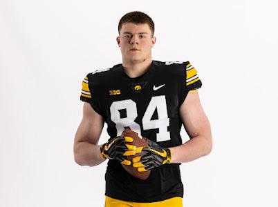 Four-star tight end Mac Markway attended Iowa's junior day on Sunday.