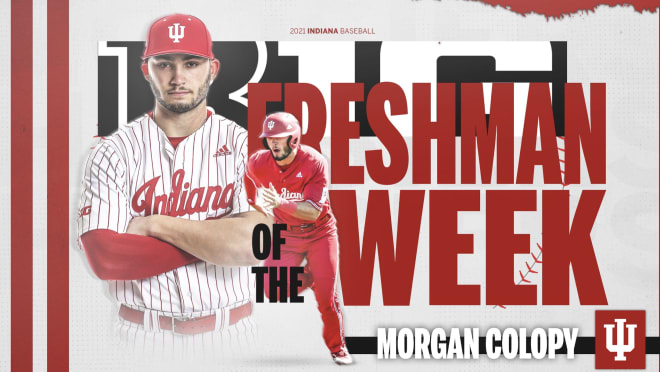 IU's Morgan Colopy was named the Big Ten Freshman of the Week following his performance against Minnesota. (IU Athletics)