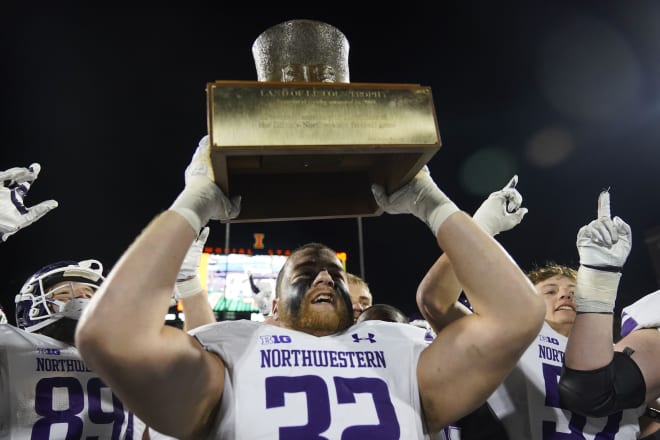 Captain Bryce Gallagher led Northwestern with 110 tackles and was named second-team All-Big Ten.