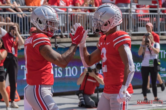 Ohio State sophomore wide receiver Jaxon Smith Njigba will take the reins of the room from Chris Olave and, likely, Garrett Wilson. 