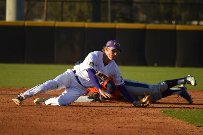 East Carolina falls 12-2 to Pepperdine in the first round of the Keith LeClair Classic on Friday in Greenville.