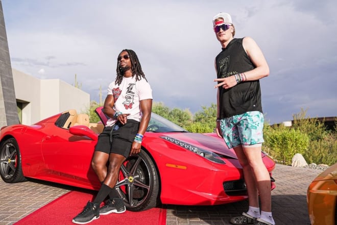 Running back prospect Brandon Johnson (left; pictured with quarterback commit Brayden Dorman on their visit to Arizona) was able to learn much more about the vision of the program on his official visit with the Wildcats over the weekend.