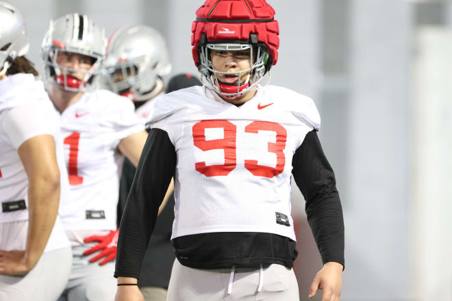 Ohio State defensive tackle Hero Kanu is poised to make a rotational leap. (Birm/DTE)