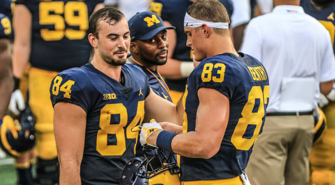 TEs Sean Mckeon (left) and Zach Gentry (right)