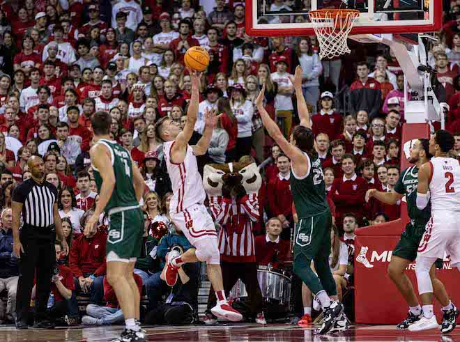 Wisconsin forward Tyler Wahl 