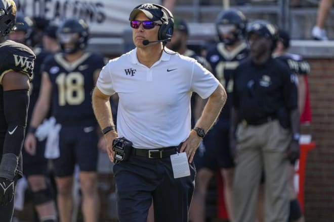 Dave Clawson is in his 10th season at Wake Forest. 