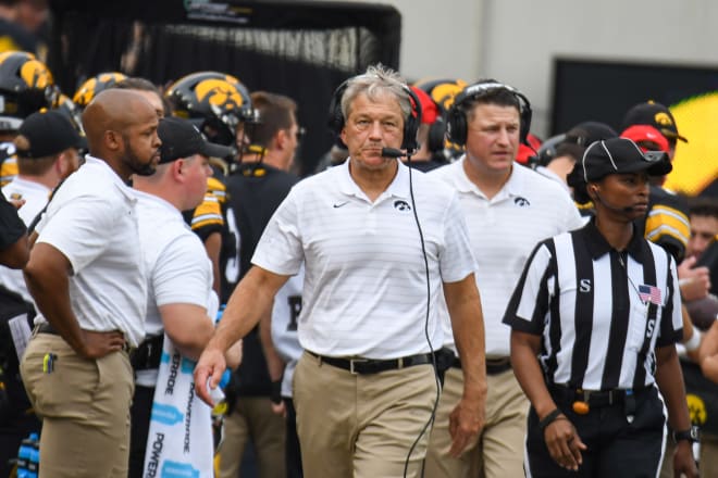 Kirk Ferentz has been named to the midseason Dodd Trophy list. 