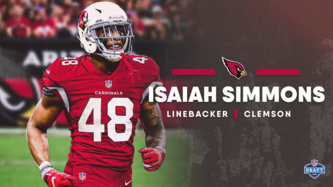 The Arizona Cardinals used the 8th overall pick in the 2020 NFL Draft to select Isaiah Simmons of Clemson