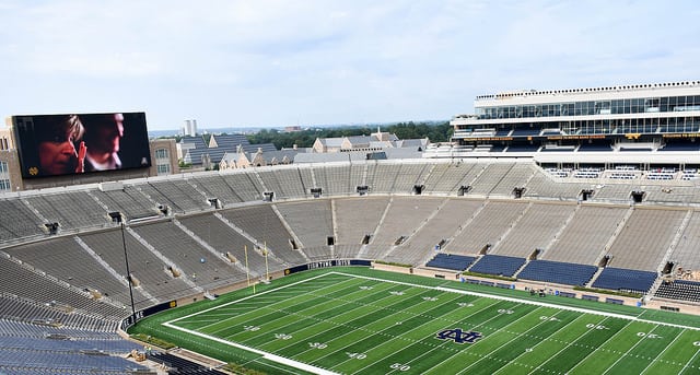 There is excitement about the Campus Crossroads Project unveiling, but the Notre Dame players now focus on the actual game.