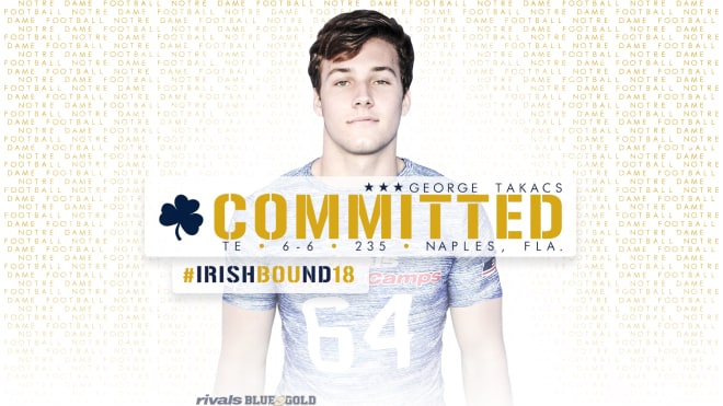 Four-star George Takacs is the first TE to join Notre Dame's 2018 class 