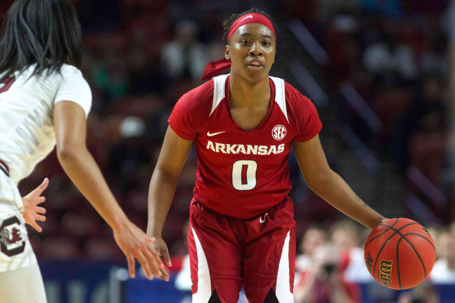 A'Tyanna Gaulden led Arkansas is assists this season.