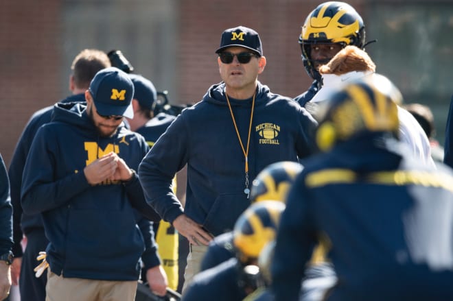 Michigan Wolverines football coach Jim Harbaugh