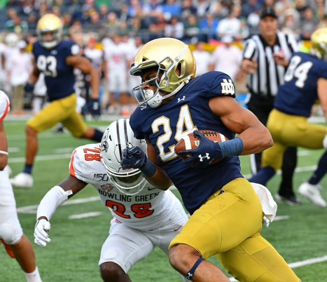 Notre Dame Fighting Irish football junior tight end Tommy Tremble