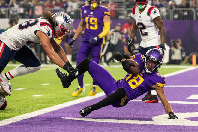 Vikings sack Mac Jones, Patriots 33-26 on Thanksgiving night