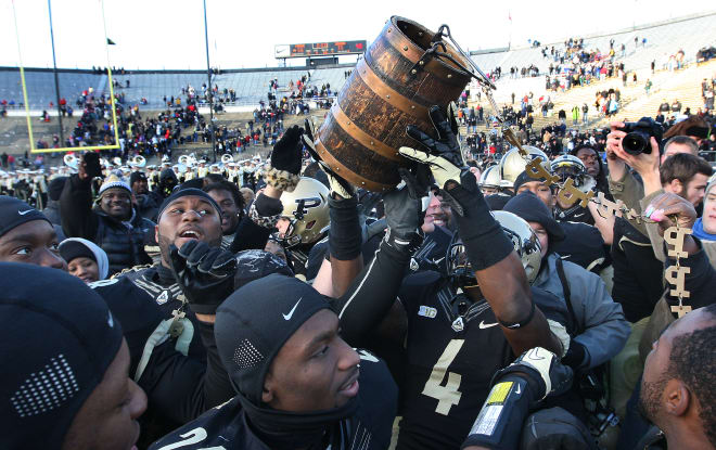The last time Purdue had a chance to win the Bucket and a bowl berth, it did, in 2012, by winning its final three games.
