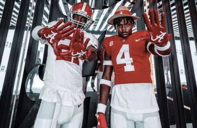 Former Alabama cornerback Dre Kirkpatrick, left, and his son Dre Kirkpatrick Jr., who is a freshman on the team. Photo Photo: Dre Kirkpatrick Jr's Instagram, @drekirk4