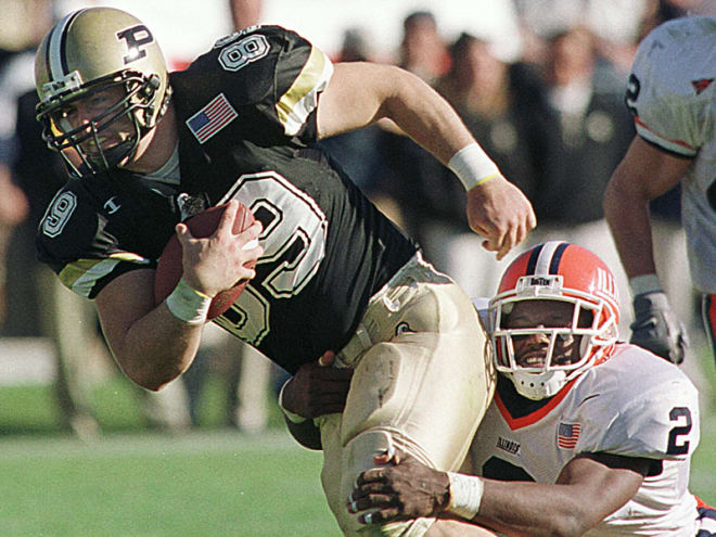 Tim Stratton left Purdue as the school's all-time leader in receptions.