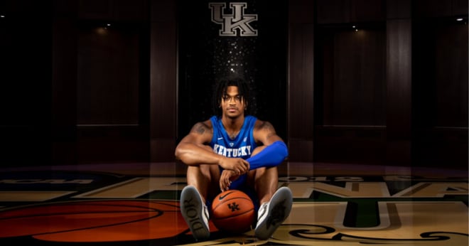 Skyy Clark during an official visit to Kentucky 