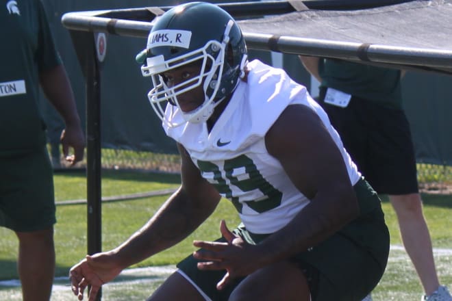 Sophomore defensive tackle Raequan Williams has established himself as the leader of the Michigan State d-line. 