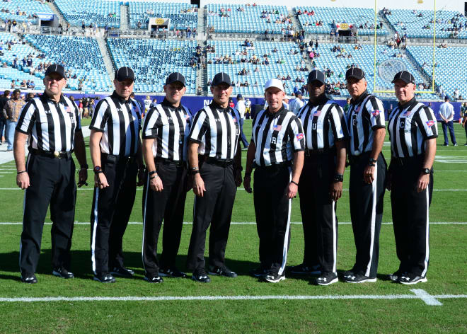 Alabama vs. Notre Dame football officials, referee, umpire, judges