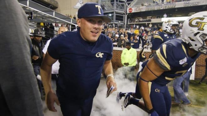 Georgia Tech Yellow Jackets head coach Geoff Collins vs. Notre Dame Fighting Irish football 