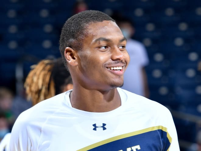 Notre Dame forward Elijah Taylor played in just three games in his two seasons with the Irish.