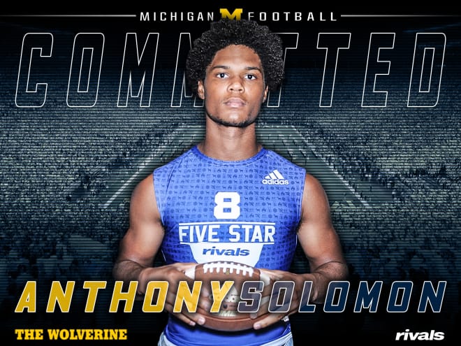 Four-star inside linebacker Anthony Solomon has always been high on Michigan.