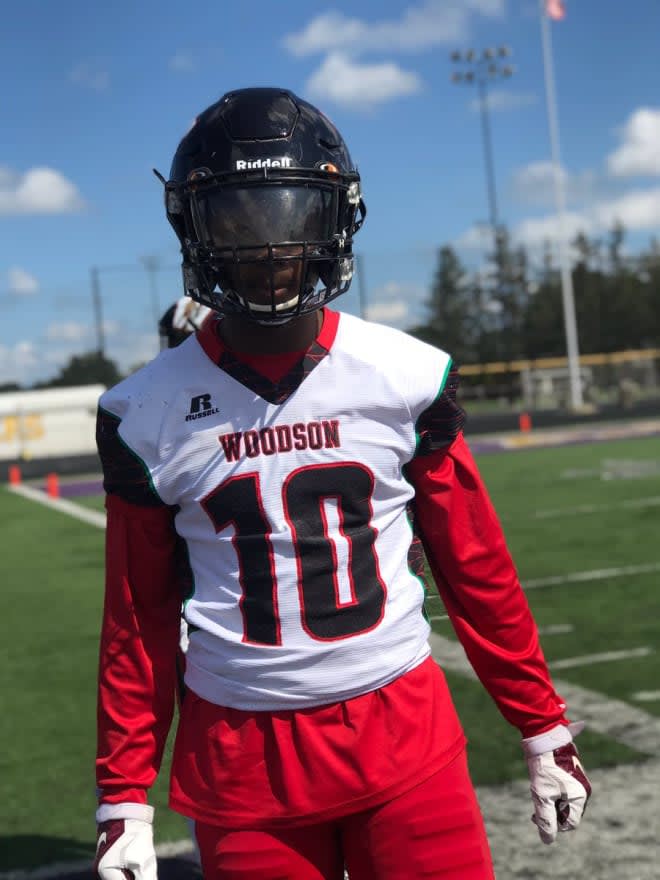 Woodson High defender Taylor Jackson made his verbal commitment to East Carolina on Monday.