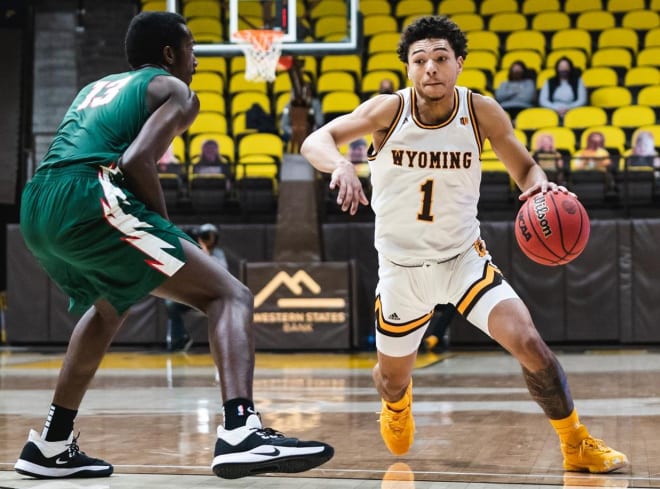 Marcus Williams immediately becomes a key part of the 2021-22 Aggies. (University of Wyoming Athletics)