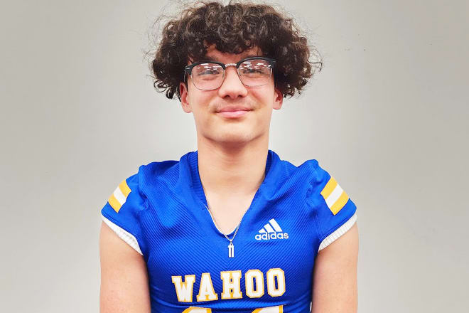 Making big plays all over the field, sealing the win over Ashland-Greenwood with an interception in the end zone, senior Sam Edmonds (11) has helped Wahoo to the No. 2 spot in our Class C-1 ratings.