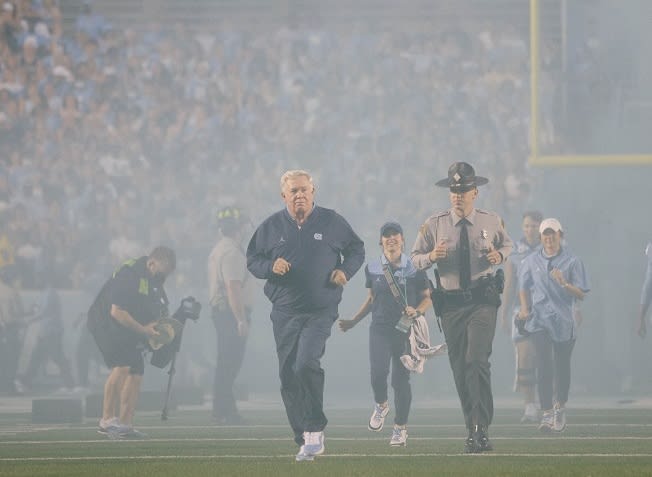 UNC Coach Mack Brown is about winning and sending players to the NFL, but he's also about mentoring his players.