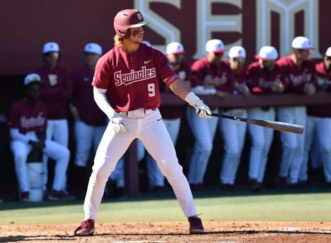FSU freshman Treyton Rank, shown earlier this year, went 4-for-4 with 4 RBIs on Friday.