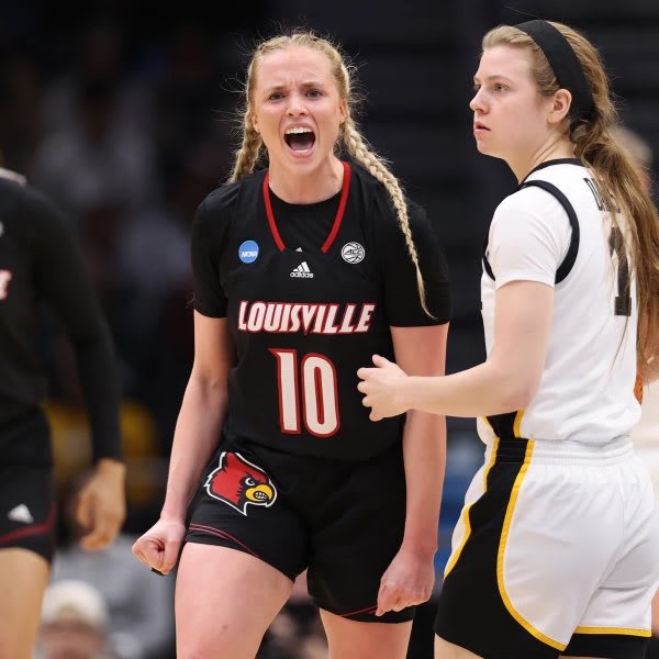 Louisville guard Hailey Van Lith, the No. 1 rated women's college basketball player in the transfer portal, who's infused with a lot of Mulkey on-court DNA in her throwback French braid pigtails and undeniable competitiveness. 