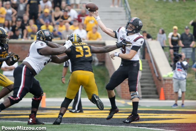 Tre Williams is among the trio of returning defensive ends for Missouri.