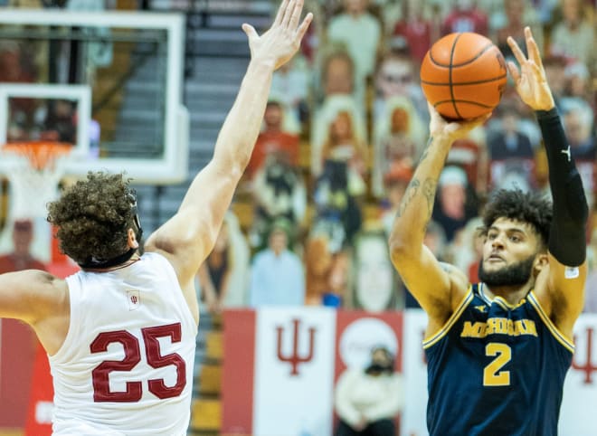 Michigan Wolverines basketball senior forward Isaiah Livers made four triples in a win over Indiana.