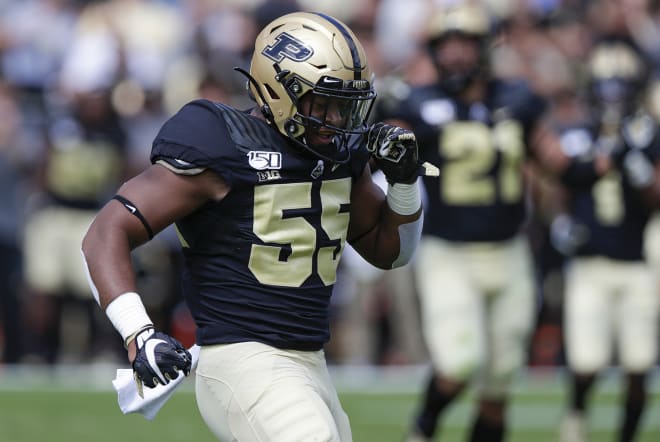 Derrick Barnes has contributed to a Purdue pass rush that has at least looked more effective than last season.