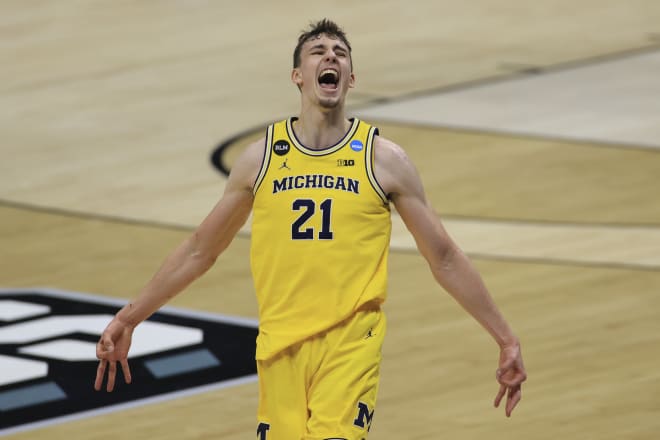 Michigan Wolverines basketball sophomore Franz Wagner scored nine points in the final five minutes against LSU.