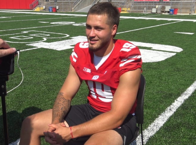 Wisconsin outside linebacker Nick Herbig. 