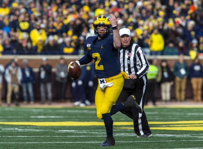Michigan Wolverines football senior quarterback Shea Patterson was the Co-Big Ten Offensive Player of the Week for his performance against MSU.