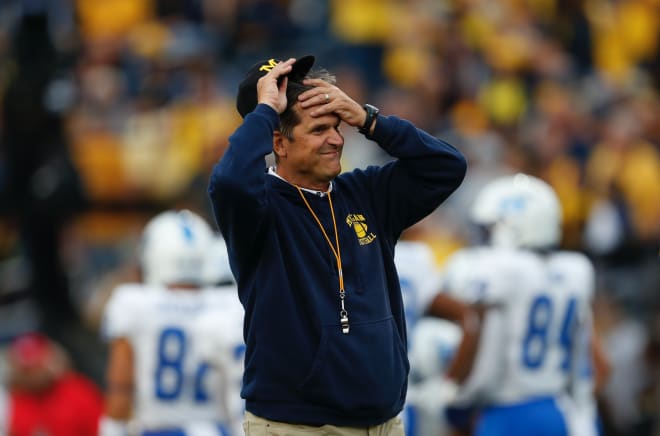 Michigan Wolverines football coach Jim Harbaugh