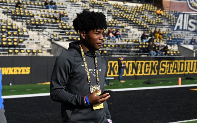 Class of 2023 wide receiver Ricky Ahumaraeze picked up an offer from Iowa this weekend.