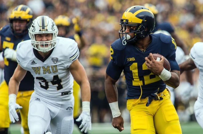 Michigan running back Chris Evans returns to the lineup this fall after missing last year.