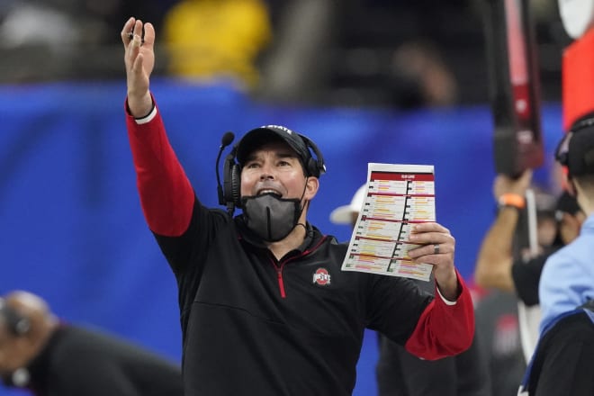 Ohio State Buckeyes football head coach Ryan Day took over for Urban Meyer, who resigned in amid controversy, after the 2018 season.